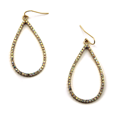 Load image into Gallery viewer, Tear Drop Rhinestone Earrings